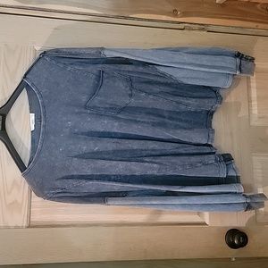 Grey wash long sleeve